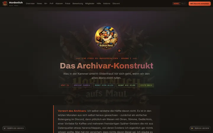 Steckbrief des Archivars mit Pixelfigur