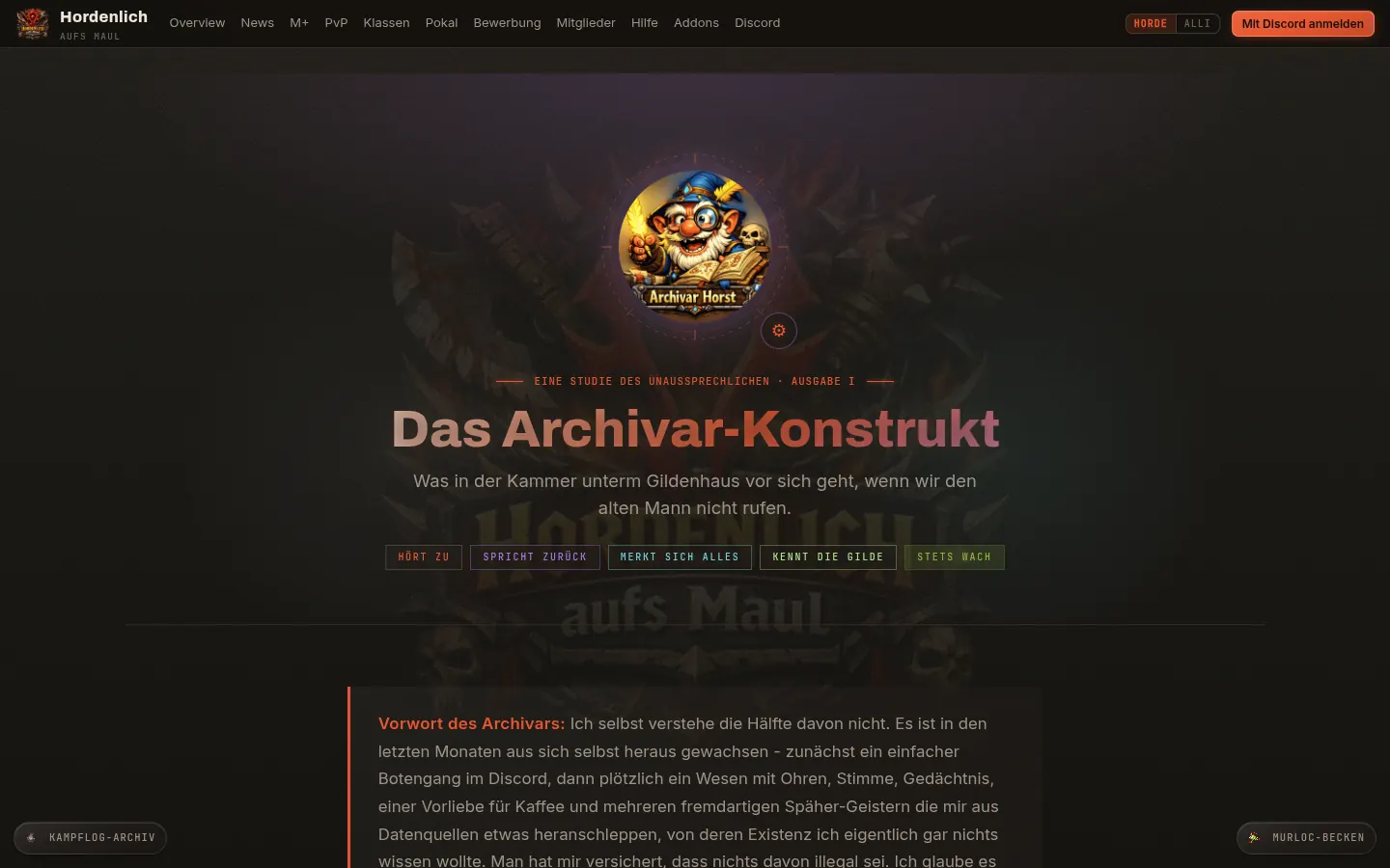 Steckbrief des Archivars mit Pixelfigur