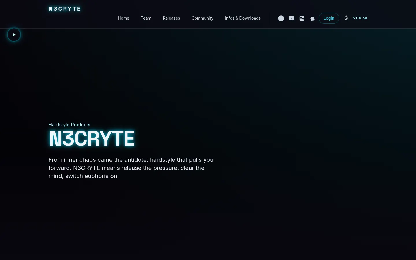 Startseite von N3CRYTE